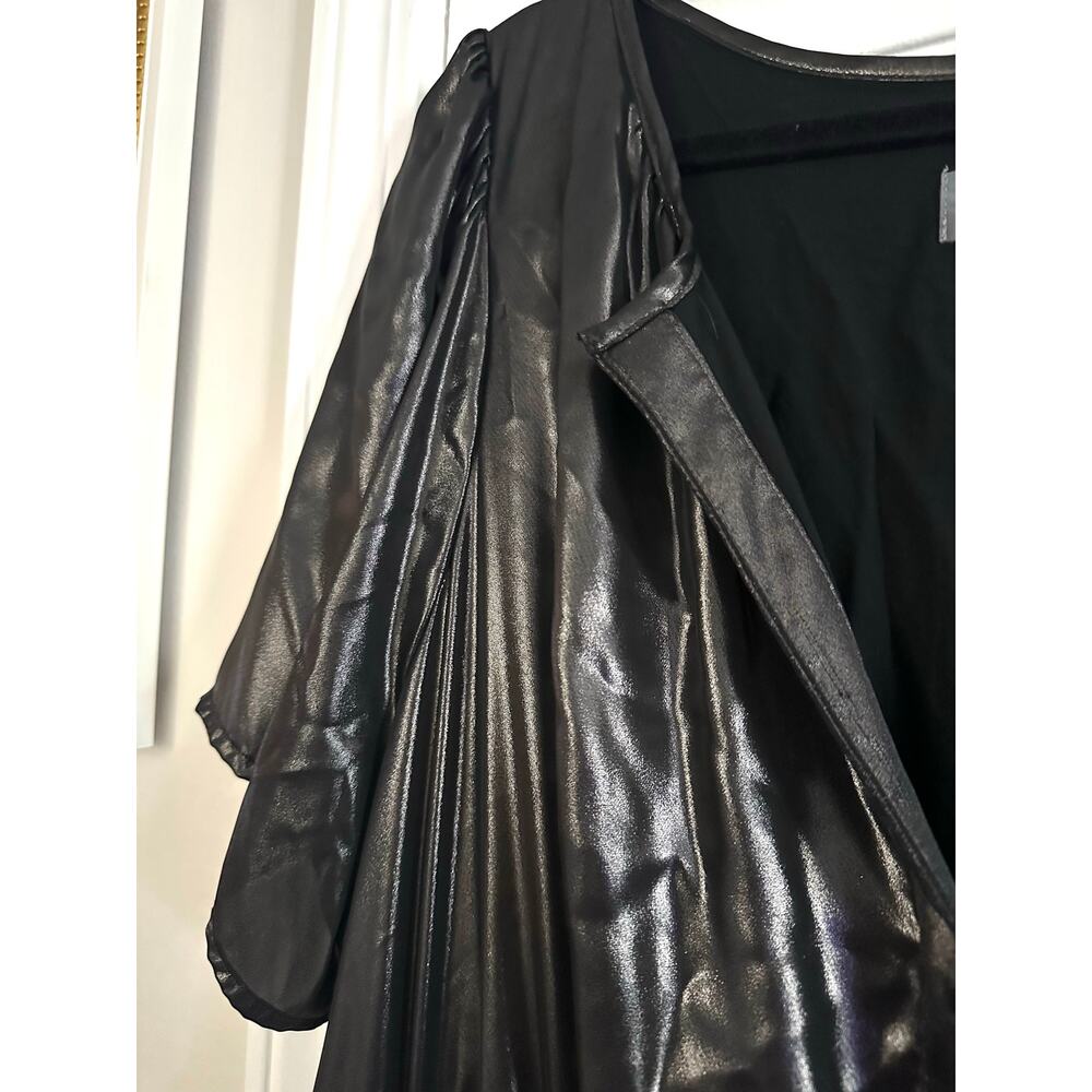 ANTHROPOLOGIE The Somerset Maxi Carbon Shine Edition Gunmetal Dress - Sz 2X - Picture 7 of 9